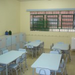 Uma das salas de aula